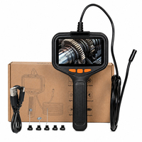 Endoscope HD pour réparation automobile, caméra visuelle, inspection industrielle de canalisations, sonde de dépôts de carbone pour moteur, lumière LED, turbine numérique 4,3 pouces