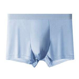 उच्च गुणवत्ता वाले कस्टम लेबल थोक आरामदायक बर्फ रेशम मॉडल आदमी अंडरवियर बॉक्सर आदमी के मूल अंडरवियर पुरुष पैंटी - Product Image 5