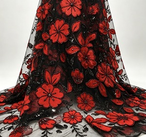 Aplique de Terciopelo Bordado con Lentejuelas Multicolor para Vestido de Quinceañera, Banquete, Niñas - Product Image 2