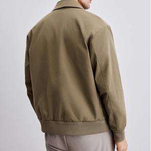سترة رجالية جديدة بياقة ذات جودة عالية بلون موحد - Product Image 4