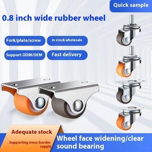 Rodas de <span class=keywords><strong>Caster</strong></span> Universais de Borracha Silenciosas de 0,8 Polegadas para Direção Fácil - Product Image 5