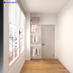 Sistema di Organizzazione Modulare Fai-<span class=keywords><strong>da</strong></span>-te con Scaffalature Metalliche Bloccabili per <span class=keywords><strong>Armadio</strong></span>, Cabina <span class=keywords><strong>Armadio</strong></span> e Stoccaggio in <span class=keywords><strong>Camera</strong></span> <span class=keywords><strong>da</strong></span> <span class=keywords><strong>Letto</strong></span>, Soggiorno, Officina - Product Image 3