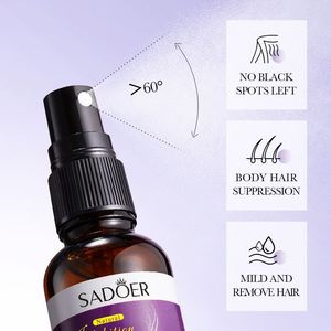 OEM SADOER Indolore Dépilatoire <span class=keywords><strong>Parties</strong></span> Privées Jambes Visage Corps Épilation Rapide Growih Inhibition Spray pour Femmes - Product Image 2