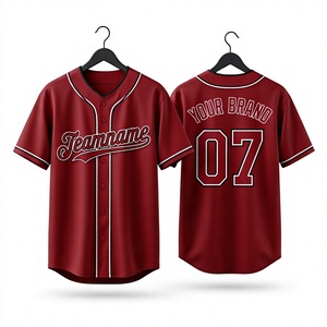 Soft Durable Anti-Bacterial Baseball <b>Jersey</b> <b>Short</b> Front Casual Sportswear Vintage Style Comfortable Stylish 100% Polyester - Product Image 1