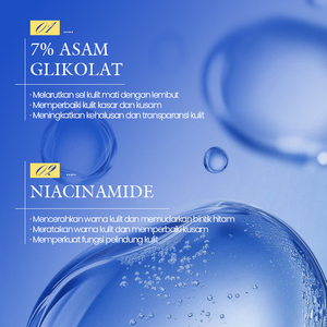 Tónico Facial KORMESIC con Ácido Glicólico al 7%, Certificado por Bpom, 250 ml, Blanqueador, Iluminador, Hidratación Duradera, Equilibrio Agua-Aceite - Product Image 4