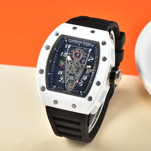 2024 Top Brand Luxury <strong>Fashion</strong> Hollow Out Quartz <strong>Watch</strong> Richard Men Sport Waterproof Silicone <strong>Watch</strong> With Pointer Display - Product Image 3