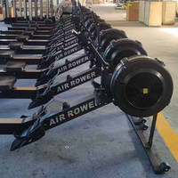Équipement de fitness fonctionnel : Traîneau de fitness, Traîneau Air Rower, Machine de ski ergométrique à résistance à l'air pour l'entraînement physique