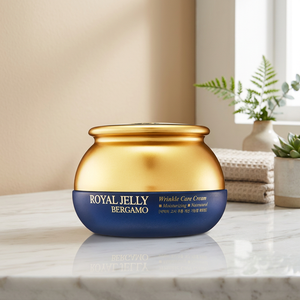 Bergamo Royal Jelly Crema para el cuidado de las arrugas 50g Loción facial antienvejecimiento Ingredientes sin crueldad de alta calidad de Corea - Product Image 2