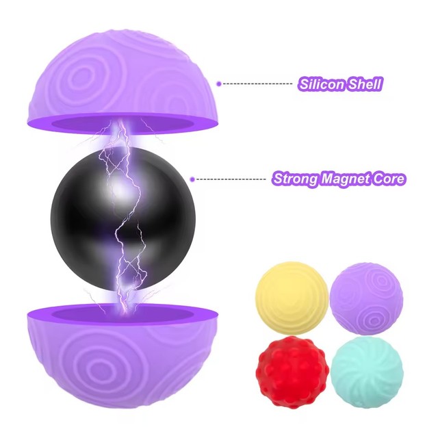 Magnetic Sensory Fidget Stress Relief Toys for Adults-Durable Portable Reusable Silicone Executive Desk Magnets