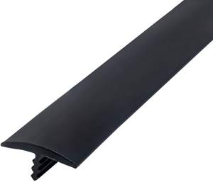 شريط بلاستيكي مزخرف بحافة على شكل حرف T, شريط من البلاستيك المطاطي لحافة على شكل حرف T ، شريط تشكيل على شكل حرف T بفتحات على شكل حرف T من البولي فينيل كلوريد - Product Image 1