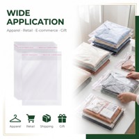 Großhandel Antistatische OPP Selbstklebende Verpackungsbeutel BOPP Transparente Polybeutel für Geldbörsen Bettwäsche Kleidung Verschiedene Größen Fabrik