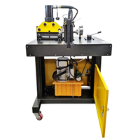 Machine de traitement de barres omnibus DHY-200 Max 200 X 12 mm, poinçonnage, découpe, pliage 3 en 1