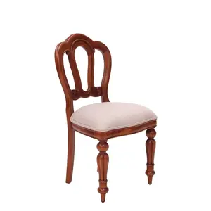 Wholesale Price Customizer logo Uniquely designed Solid Wood Carved Admirality Dining Chair Design For Hudson