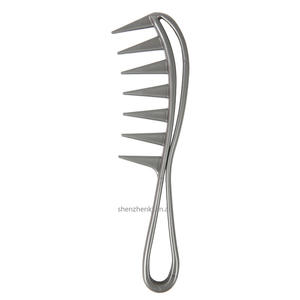 Răng Rộng Cá Mập Nhựa Lược Xoăn Tóc Salon Làm Tóc Lược Massage Cho Tạo Kiểu Tóc Công Cụ Cho Curl Tóc - Product Image 5