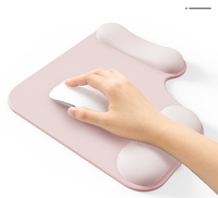 Repose-poignets double pour souris, couleur dégradée simple, protection épaissie pour poignets, idéal pour ordinateur et bureau