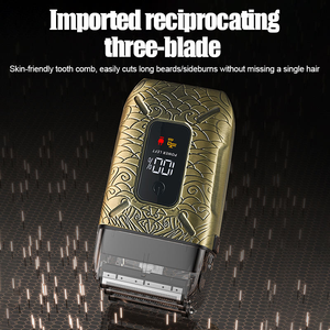 <span class=keywords><strong>Rasoir</strong></span> Électrique <span class=keywords><strong>pour</strong></span> Hommes Entièrement Métallique, <span class=keywords><strong>Rasoir</strong></span> à Grille Triple Lame, Batterie, Étanche IPX6, <span class=keywords><strong>pour</strong></span> <span class=keywords><strong>Tête</strong></span> <span class=keywords><strong>Chauve</strong></span> et Barbier - Product Image 3