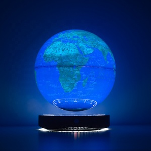 8 Inch 20cm Suspended Rotating World Led <b>Light</b> Earth Magnetic Levitation Floating Globe - Product Image 6