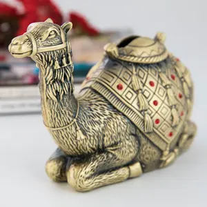 The new European creative camel bank desktop ornament metal crafts lovely money boxes piggy bank