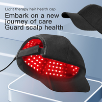 Casque Portable 142 LED pour la Croissance Capillaire, Thérapie par Lumière Rouge 660nm et Infrarouge Proche (NIR) 940nm pour la Réparation des Cheveux Fins et le Soin du Cuir Chevelu