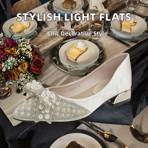 Zapatos Casuales de Mujer, Estilo Nuevo, Diseño Moderno, Resistentes, Ligeros, Bailarinas de Moda, Primavera Otoño, Sin Cordones - Product Image 2