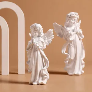 Statua di angelo che prega ornamenti da tavolo decorazioni Creative per la casa decorazione da tavolo per interni artigianato artistico soggiorno articolo per la casa