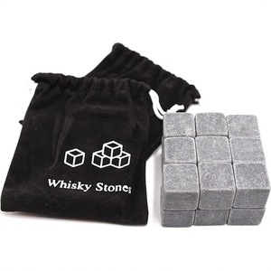 Pierres à whisky personnalisées réutilisables, outils de <span class=keywords><strong>bar</strong></span>, pierres à whisky pour refroidir le whisky, cadeaux pour les amateurs de whisky, coffret en bois - Product Image 5