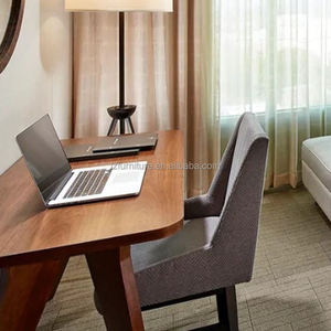 Newest Design Hampton Inn Hotel Furniture Solid Wood <b>King</b> <b>Headboard</b> 5 Star Hotel Bedroom Set <b>Bed</b> <b>Headboard</b> with Nightstand - Product Image 3