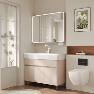 Floor-standing bathroom cabinet ceramic integrated basin combination bathroom with drawer deepened hand wash basin - Product Image 4