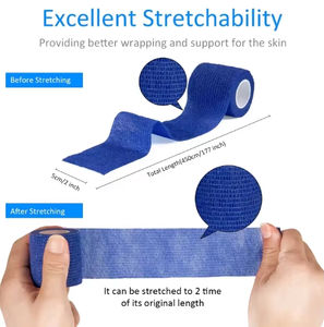 Venda elástica para caballos con certificación CE ISO13485 para uso adulto, venta al por mayor, impresión de logotipo personalizado, vendaje médico cohesivo autoadhesivo - Product Image 3