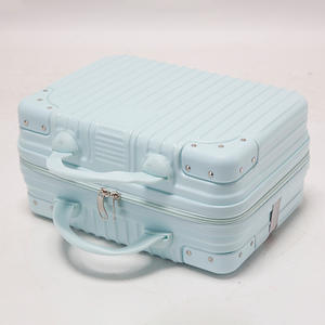 Trousse à cosmétiques tendance 32x24x17cm, portable, avec fermeture éclair, couleur unie, boîte de rangement de voyage pour maman, printemps 2024 - Product Image 5