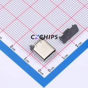 HX TYPE-C 24PLT H10.0 USB Connector SMD Connector ( Connector Type: Type-C )( Protocol Standard: USB 3.1 )( Gender: Female ) - Product Image 1