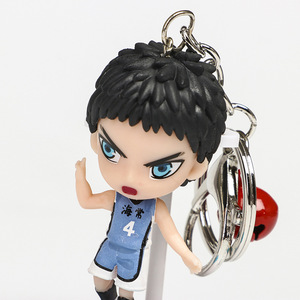 6 unids/set 3D <span class=keywords><strong>Anime</strong></span> PVC figura llavero <span class=keywords><strong>Kuroko</strong></span>'s baloncesto dibujos animados llavero <span class=keywords><strong>Kuroko</strong></span> No Basuke estatua <span class=keywords><strong>Anime</strong></span> Accesorios - Product Image 4