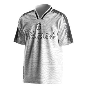 Camiseta de Fútbol Bordada con Cuello Polo en V, Diseñada con Tela Transpirable para Mayor Comodidad y Rendimiento en el Campo - Product Image 1