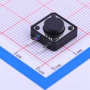 TSA122G50-250 Tactile Switch Through hole Component (THT) Switch Single Pole Single Throw Round Button 2.5N Through Hole - Product Image 1