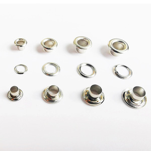 Silver Metal Eyelets Round Brass 1.5MM To 5MM Anti Rust Durable For Shoes <b>Bags</b> Hats Garment Accessories - Product Image 2
