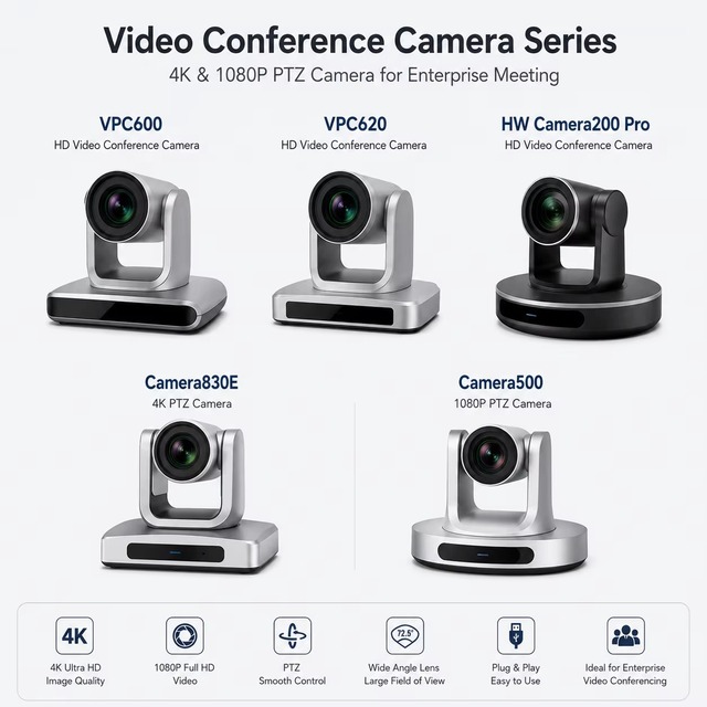 VPC600 VPC620 Camera200 Pro Camera830E Camera500 4K 1080P PTZ Video Conference Camera Enterprise Meeting Camera