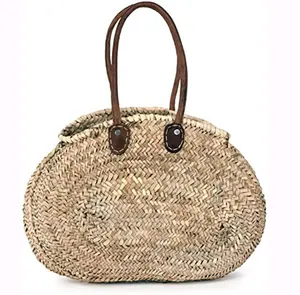 Пляжная соломенная сумка Марокканская, модная новая сумка с кисточками, Женская пляжная плетеная Сумка, 2020
