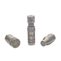 ISO16028 hydraulique 3/4, connecteur de tuyau de tuyau à face plate galvanisé de 1/2 pouces NPT raccord rapide en acier galvanisé en acier inoxydable