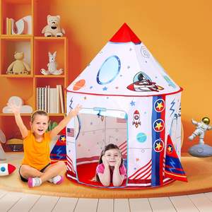 Kids <b>Play</b> <b>Tents</b> Cute Space <b>Tent</b> <b>Indoor</b> Outdoor Playhouse Pop up Rocket Ship <b>Play</b> <b>Tent</b> for boys - Product Image 6