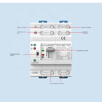 Commutateur de transfert automatique 4P 63A triphasé AC400V 220V Contrôle 50/60Hz Manuel/Automatique Commutateur de source double ATS