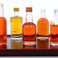 Botol Minuman Keras Mini Portabel Anti Bocor, Dapat Digunakan Kembali, Transparan untuk Perjalanan, Bar Luar Ruangan, Pernikahan, Sampel, Hadiah, Perlengkapan