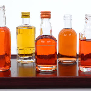 Bouteilles en verre miniatures portables anti-fuite réutilisables transparentes pour les voyages, les bars en plein air, les mariages, les dégustations, les cadeaux et les fournitures - Product Image 5