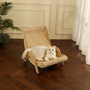 Grand hamac à gratter en sisal remplaçable OEM/ODM, lit/chaise en bois pour animaux de compagnie - Product Image 2