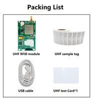 Modul Pembaca RFID UHF Rentang 0-8M TTL UART Pembaca Penulis UHF Kompatibel dengan Antena RFID 0-12dbi Mendukung ESP32 Raspberry Pi