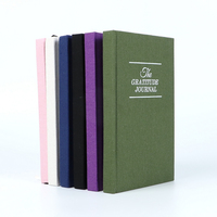 Diario de Gratitud Personalizado A5, Tapa Dura de Tela de Lino, Cuaderno de Autocuidado y Descubrimiento, Mi Diario de Gratitud