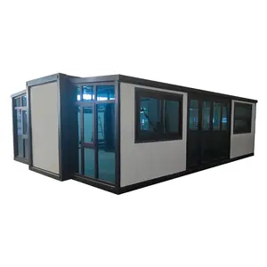 中国20英尺预制折叠两卧室移动可折叠模块化预制可扩展容器家居