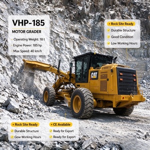 Motoniveladora CAT VHP-185 Usada con Pocas Horas de Trabajo, Motoniveladora para Construcción de Carreteras de China - Product Image 1