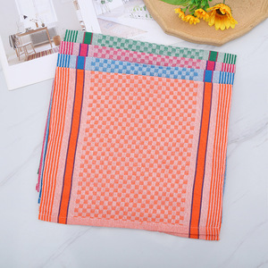 Colorful Checkered Tea Towel 38x64 Cm Cotton Polyester Thickened Absorbent <b>Kitchen</b> Tea Room Cleaning Mat Rectangle - Product Image 2