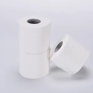 पर्यावरण के अनुकूल कस्टम लोगो टॉयलेट पेपर रोल सड़ सकने सफेद टिशू पेपर