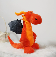Jouets en peluche dragon multicolores mignons en gros, animaux en peluche doux, poupées dinosaures pour cadeaux d'anniversaire pour enfants, décoration de la maison